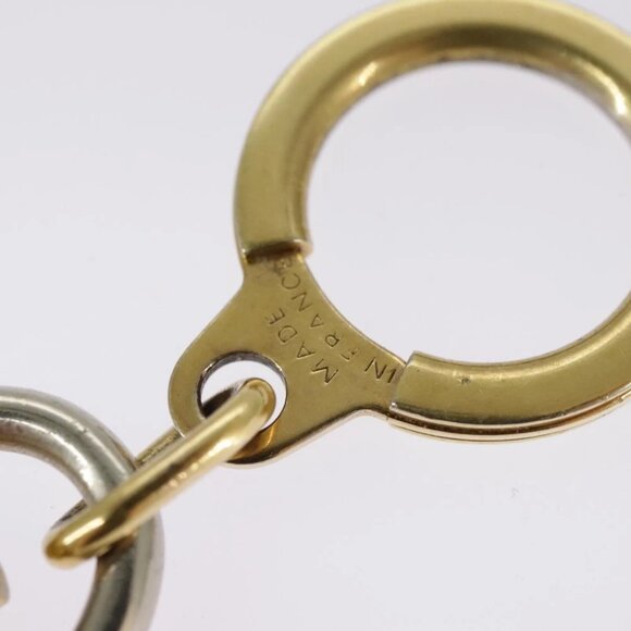 LOUIS VUITTON Anneau Cles Key Holder metal Gold Tone LV Auth 101300 - Picture 8 of 8